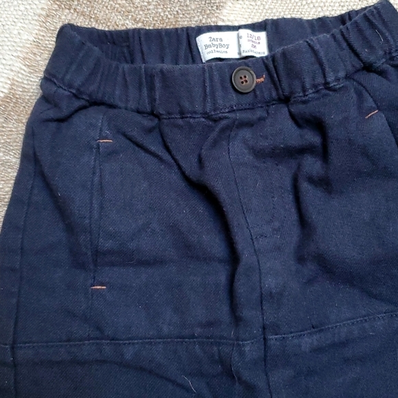 Zara Baby Jersey lined, wool blend fancy joggers / pants - Picture 2 of 5